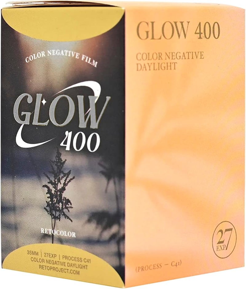 RETOCOLOR Glow 400 35mm Color Negative Film, 27EXP, ISO400, C41-processing, DX-Coded, Retro Color - Image 1